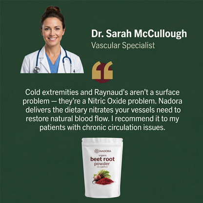 NADORA ORGANIC BEET ROOT POWDER - RESTORES HEALTHY CIRCULATION
